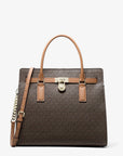 Hamilton Moderne Large Signature Logo Satchel (BRN/ACORN)
