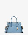 Laila Small Studded Leather Satchel (CHAMBRAY)