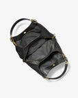 Lillie Large Pebbled Leather Shoulder Bag (BLACK)