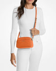 Jet Set Small Leather Camera Crossbody Bag (MIMOSA)