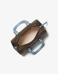 Jet Set Travel Extra-Small Signature Logo Duffel Crossbody Bag (CHAMBRAY)