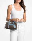 Jet Set Travel Extra-Small Signature Logo Duffel Crossbody Bag (CHAMBRAY)