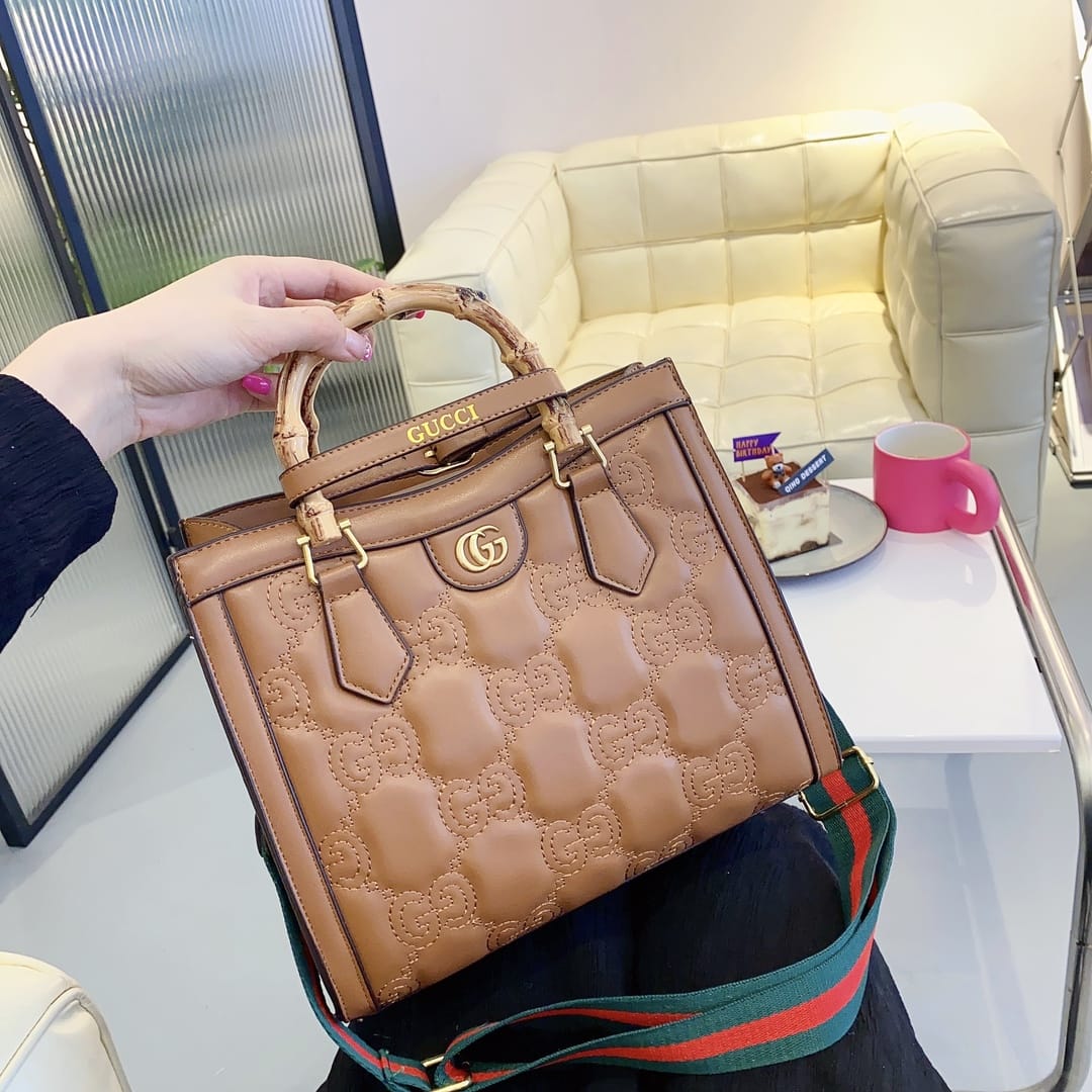 GCCI Diana Handbag Bamboo Handle Tote