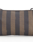 FNDI Brown Penguin Stripe Handbag
