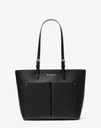Jet Set Medium Pocket Tote Bag (BLACK)