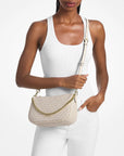 Carmela Medium Signature Logo Convertible Crossbody Bag (LT CRM MULTI)