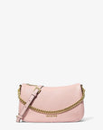 Carmela Medium Pebbled Leather Convertible Crossbody Bag (POWDER BLUSH)