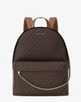 Slater Large Signature Logo Backpack (BROWN)