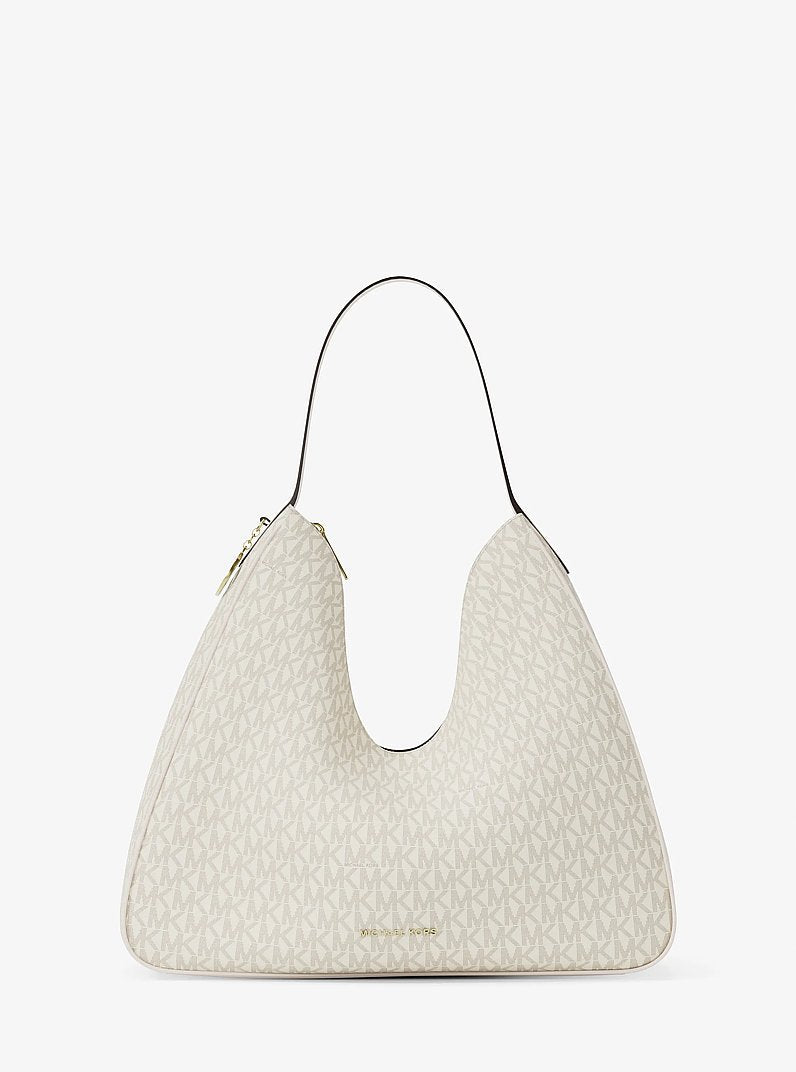 Nayla Medium Signature Logo Shoulder Bag (LT CRM MULTI)