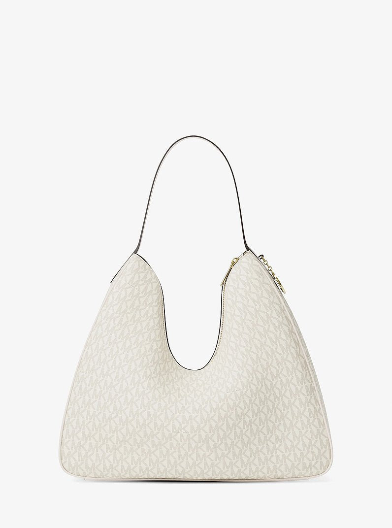 Nayla Medium Signature Logo Shoulder Bag (LT CRM MULTI)