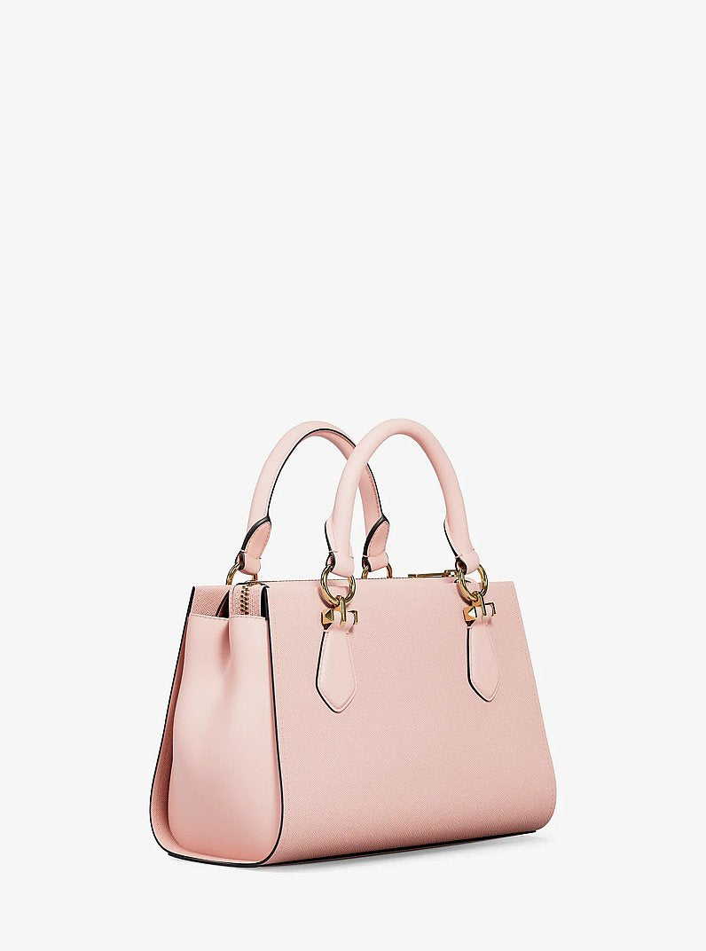 Marilyn Small Leather Satchel (POWDER BLUSH)