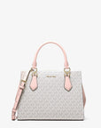 Marilyn Medium Signature Logo Convertible Satchel (PWD BLSH MLT)
