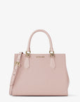 Marilyn Medium Saffiano Leather Satchel (POWDER BLUSH)