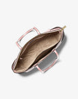 Marilyn Medium Saffiano Leather Tote Bag (POWDER BLUSH)