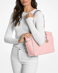 Marilyn Medium Saffiano Leather Tote Bag (POWDER BLUSH)