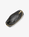 Jet Set Travel Small Pebbled Leather Convertible Crossbody Bag (BLACK)