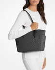 Marilyn Medium Signature Logo Tote Bag (BLACK)