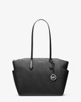 Marilyn Medium Saffiano Leather Tote Bag (BLACK)