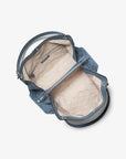 Christina Large Suede Shoulder Bag (DENIM)