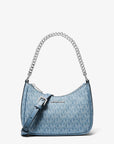 Jet Set Travel Small Signature Logo Convertible Pochette (DENIM)
