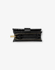 Medium Crossgrain Leather Wallet (BLACK)
