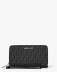 Jet Set Large Signature Logo Smartphone Wallet (BLACK)