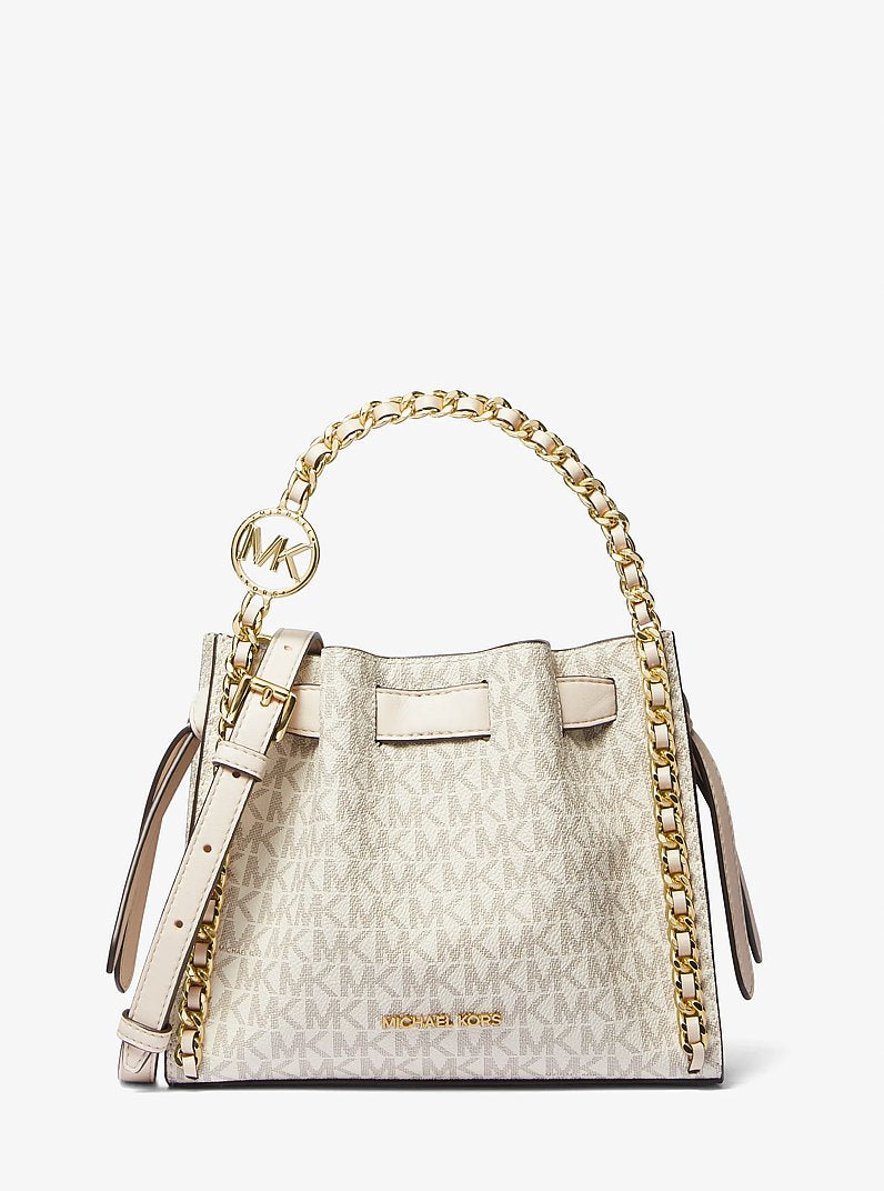 Mina Small Signature Logo Chain Crossbody Bag (LT CRM MULTI)