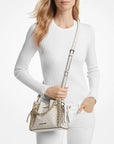 Mina Small Signature Logo Chain Crossbody Bag (LT CRM MULTI)