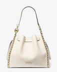 Mina Large Chain Shoulder Bag (LT CREAM)