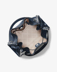 Mina Large Chain Shoulder Bag (NAVY)