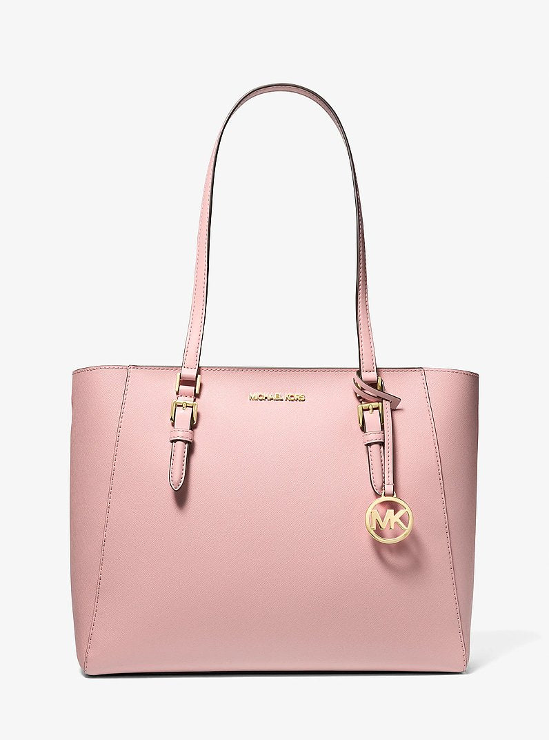 Charlotte Large Saffiano Leather 3-in-1 Tote Bag (POWDER BLUSH)
