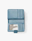 Medium Saffiano Leather Wallet (DENIM)