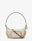 Merritt Small Signature Logo Convertible Shoulder Bag (VANILLA)