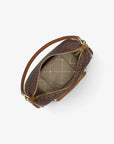 Merritt Small Signature Logo Convertible Shoulder Bag (BROWN)
