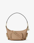 Merritt Small Pebbled Leather Crossbody Bag (CAMEL)
