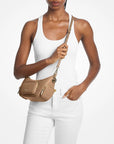Merritt Small Pebbled Leather Crossbody Bag (CAMEL)