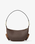 Merritt Medium Signature Logo Convertible Shoulder Bag (BROWN)