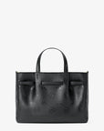 Carson Medium Logo Debossed Satchel (BLACK)