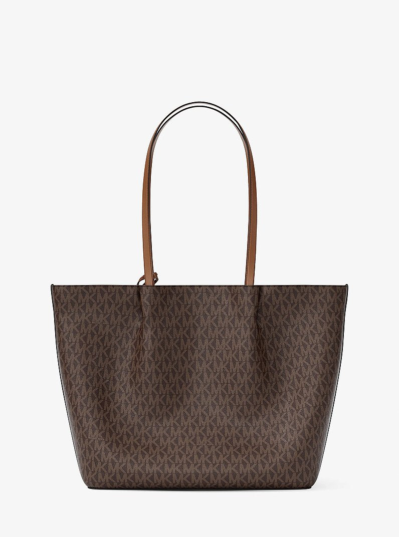 Carson Large Signature Logo Tote Bag (BROWN)