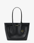 Carson Large Pebbled Leather Tote Bag (BLACK)
