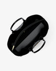 Carson Large Pebbled Leather Tote Bag (BLACK)
