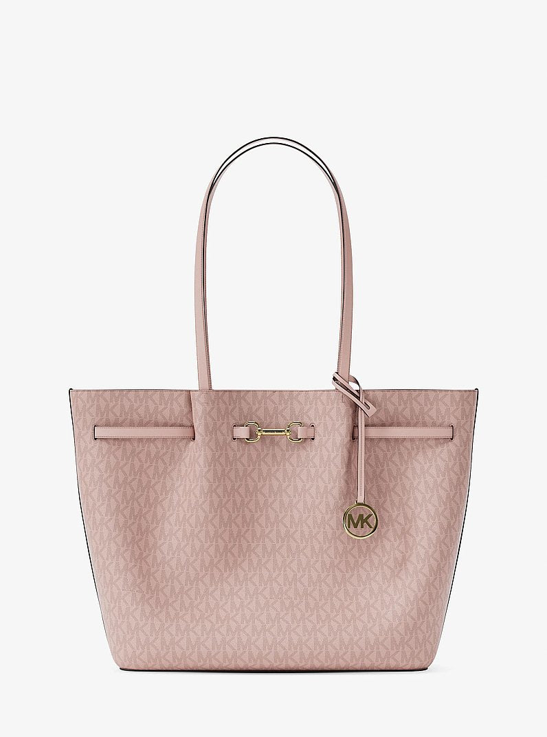 Carson Large Signature Logo Tote Bag (POWDER BLUSH)