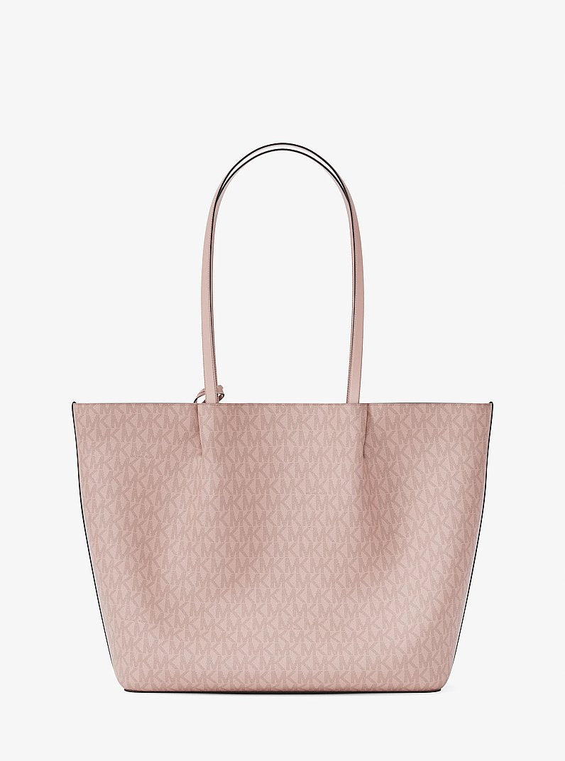 Carson Large Signature Logo Tote Bag (POWDER BLUSH)