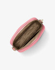 Jet Set Small Signature Logo Camera Crossbody Bag (CARNATION)