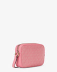 Jet Set Small Signature Logo Camera Crossbody Bag (CARNATION)