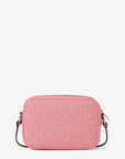 Jet Set Small Signature Logo Camera Crossbody Bag (CARNATION)