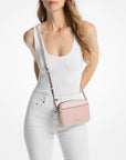 Jet Set Small Signature Logo Camera Crossbody Bag (POWDER BLUSH)