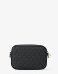 Jet Set Small Signature Logo Camera Crossbody Bag (BLACK)