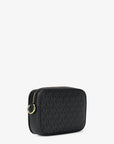 Jet Set Small Signature Logo Camera Crossbody Bag (BLACK)