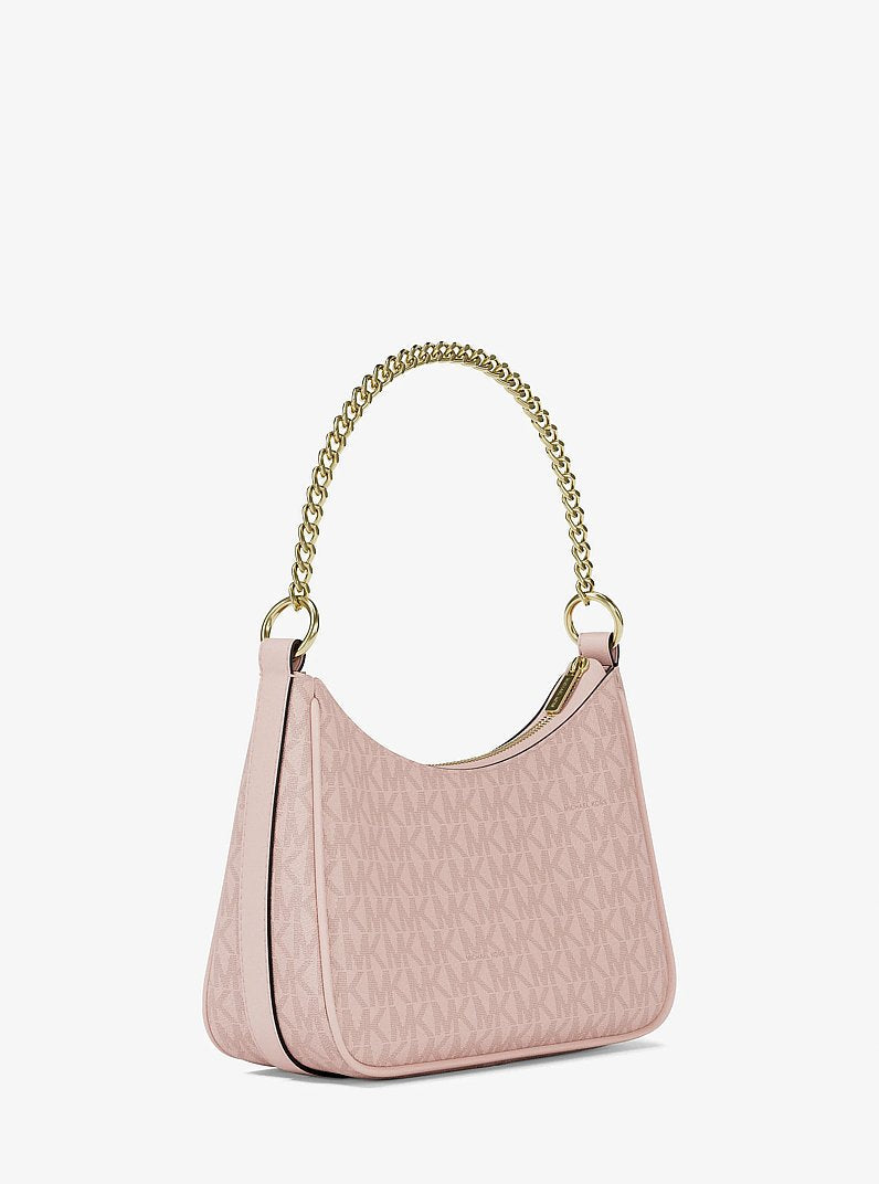 Jet Set Small Signature Logo Convertible Crossbody Bag (POWDER BLUSH)